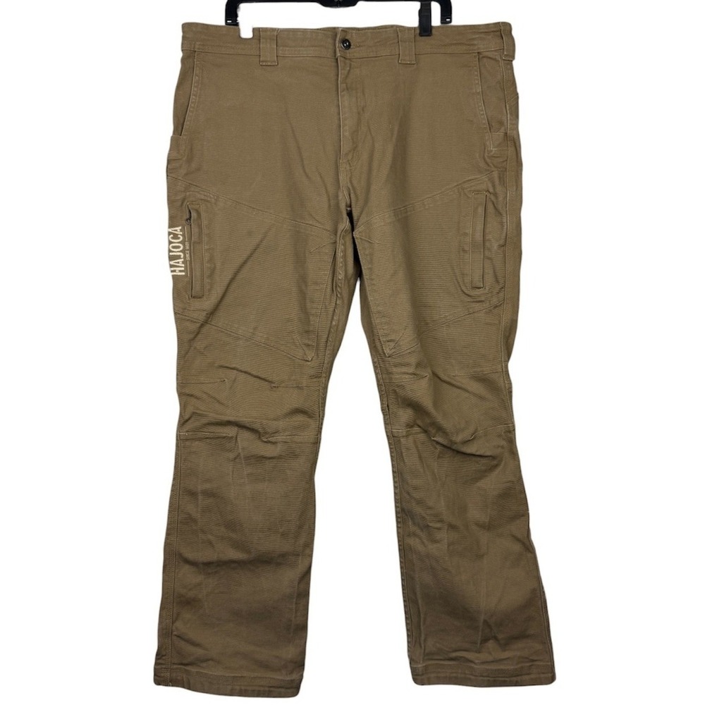 Duluth Trading Co Flex Fire Hose Pants Mens 40x32 Hajoca Work Utility Tan